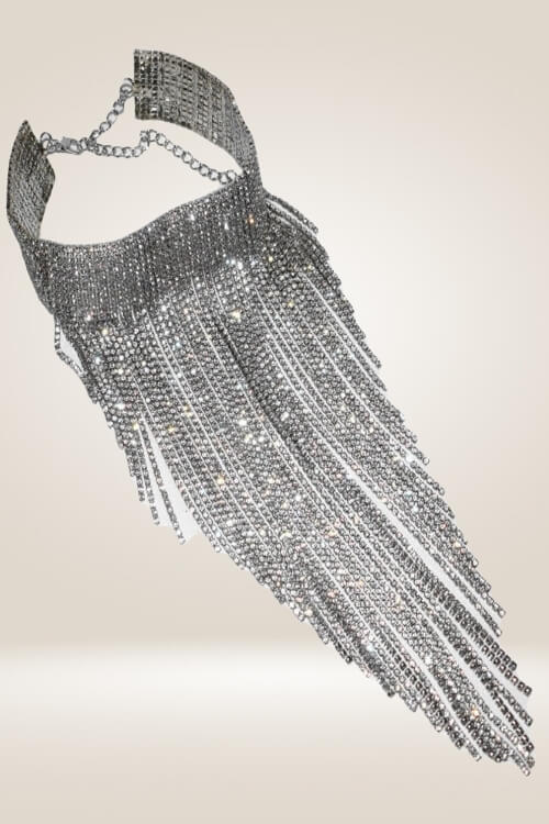 Chunky Collar Rhinestone Statement Necklace - TGC Boutique - Necklace
