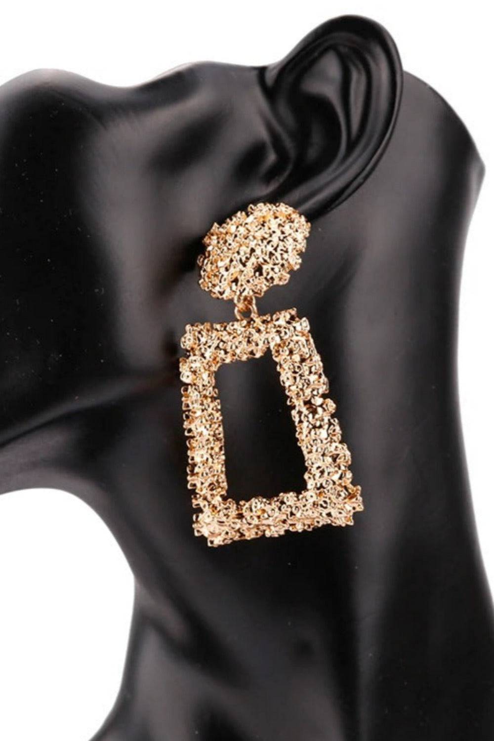 Chunky Statement Dangle Door Knocker Earrings - gold - TGC Boutique - Earrings