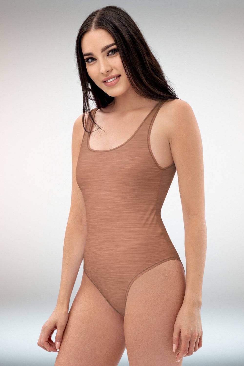 Copper Brown One Piece Swimsuit - TGC Boutique - One Piece Swimsuit