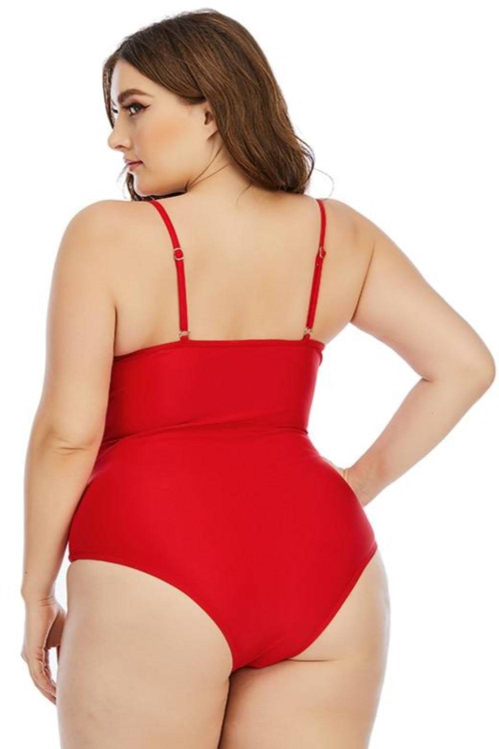 Corset One-Piece Bandage Plus size Swimsuit - TGC Boutique - Plus Size Swimsuit