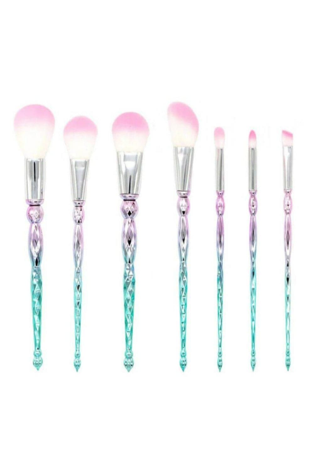 Emerald Diamond Makeup Brush Set - 7 Pack - TGC Boutique - Makeup Brush Set