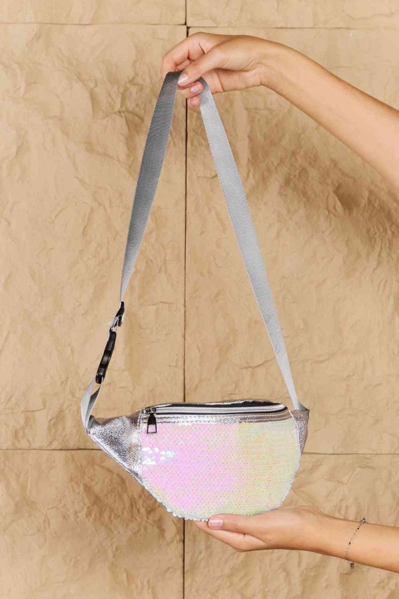 Fame Festival Baby Pink Sequin Fanny Pack - TGC Boutique - Fanny Pack