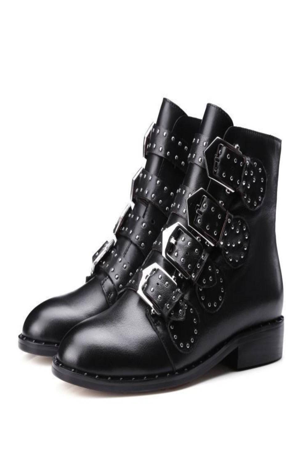 Flat Ankle Boots In Black - TGC Boutique - Black Ankle Booties