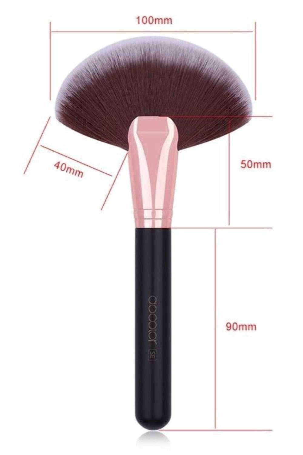 Foundation Fan Contour Flat Top Highlighter Makeup Brushes - TGC Boutique - Makeup Brushes