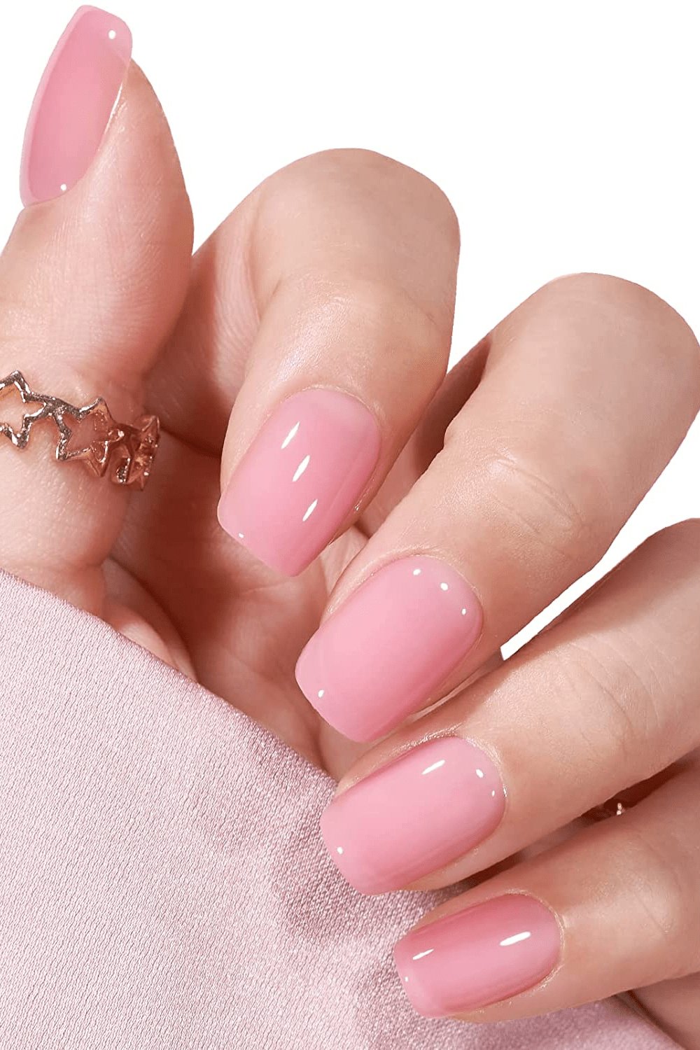 Glossy Pink Square Nails Press On Kit - TGC Boutique - Press On Nails