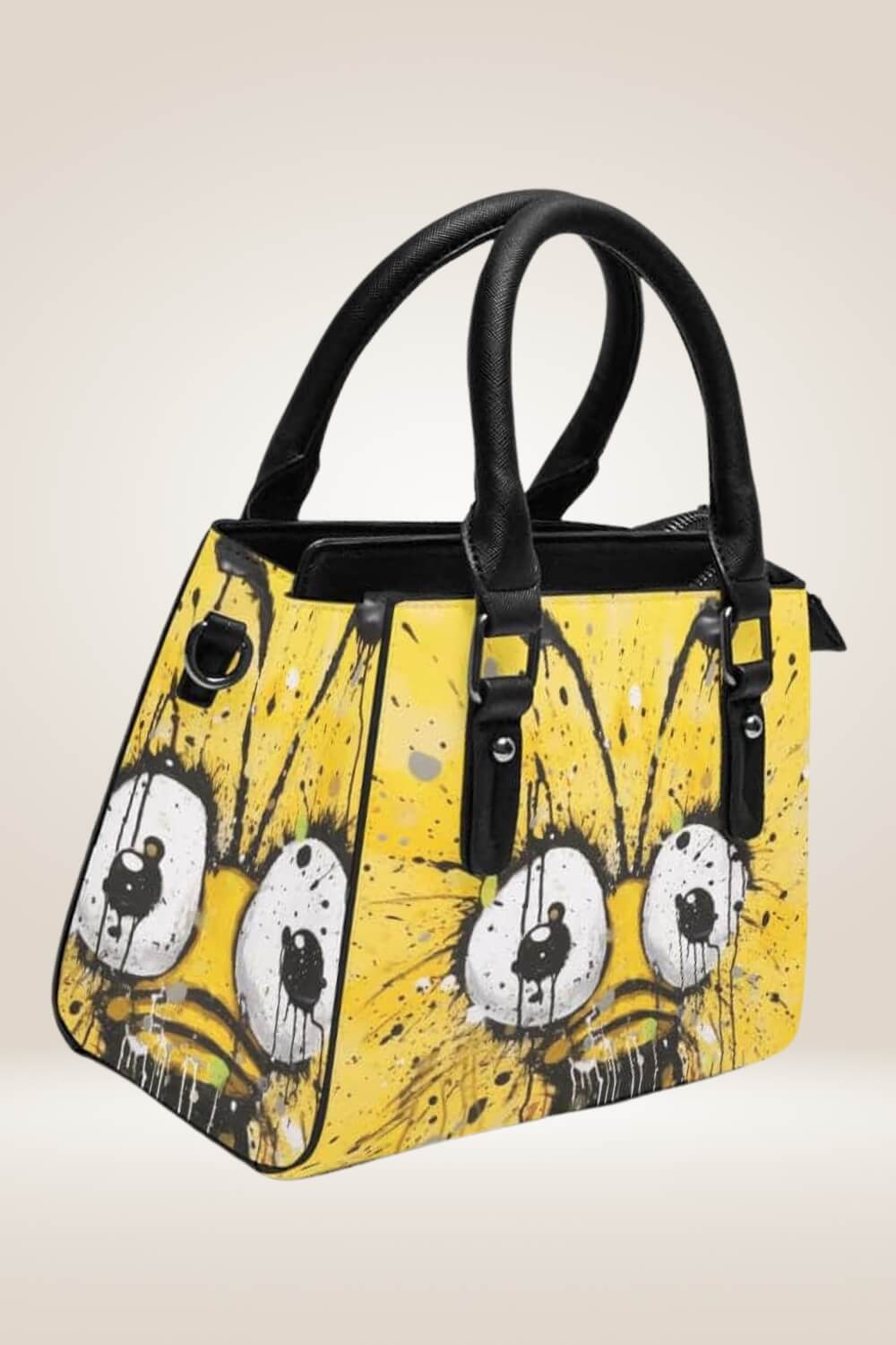 Graffiti Bug Yellow Satchel Bag - TGC Boutique - Satchel Handbag