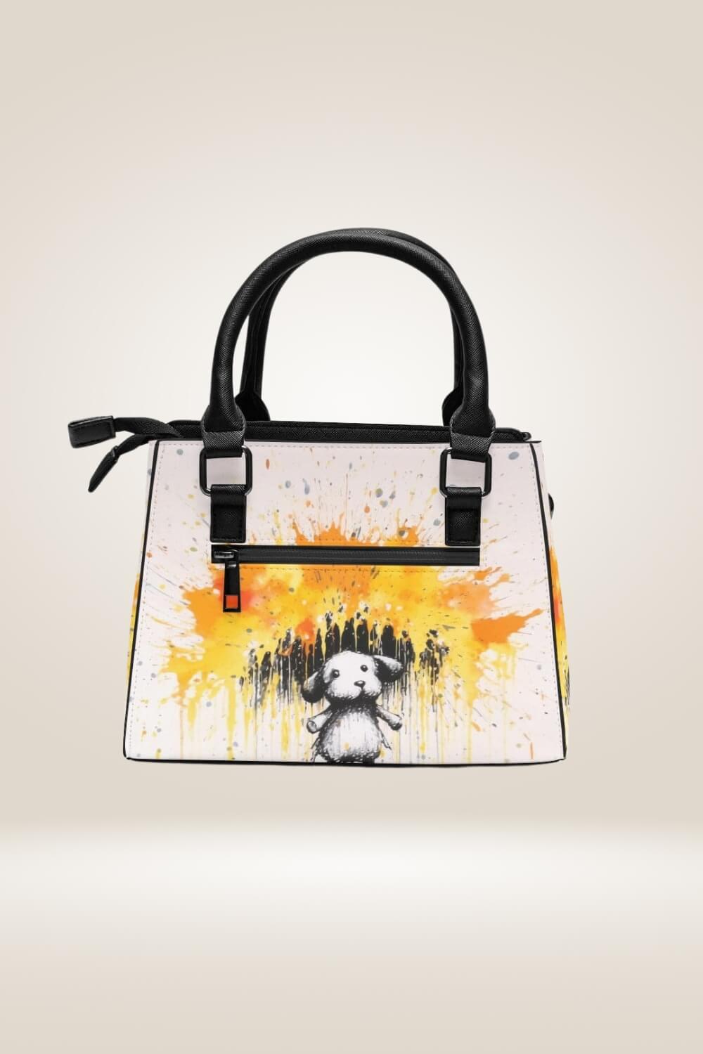 Graffiti Spray Paint Dog Satchel Bag - TGC Boutique - Satchel Handbag