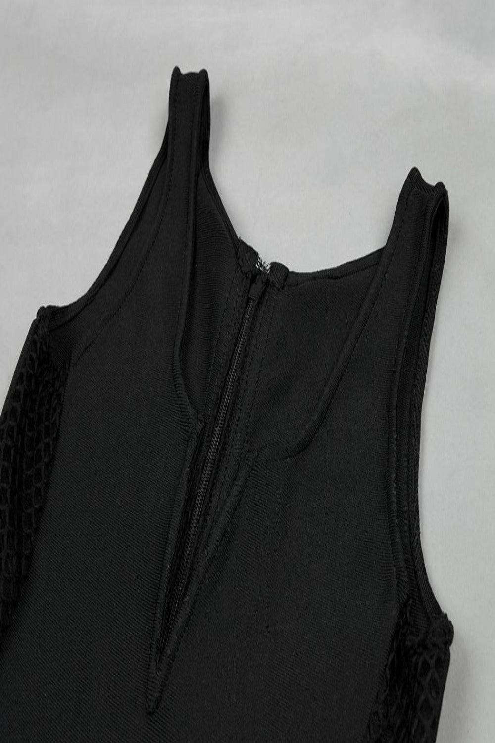 Hanna Black Lace Up Jumpsuit - TGC Boutique - Black Jumpsuits