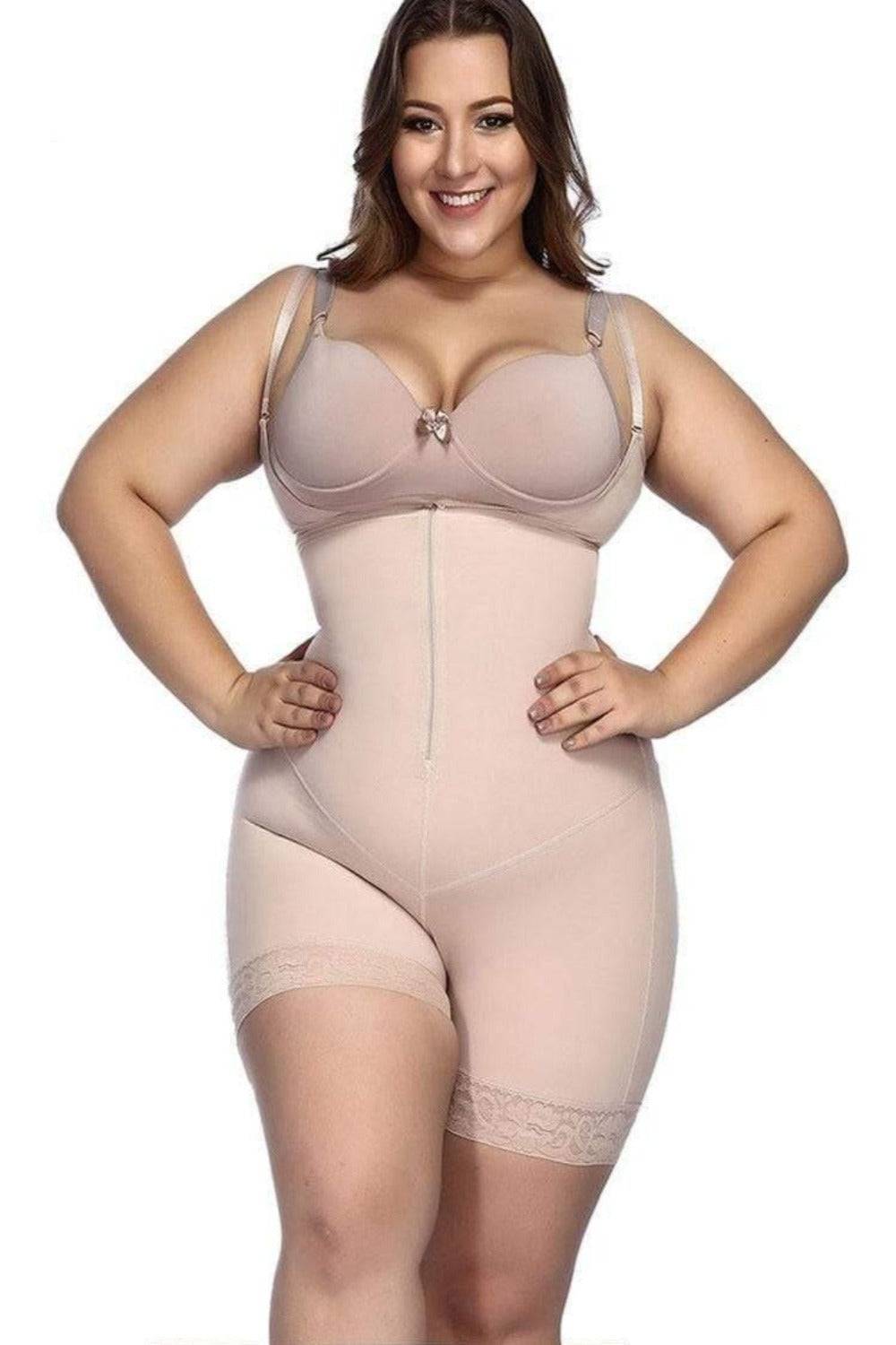 Womens Tummy Control Slimming Shapewear Plus Size Waist Trainer Full Body  Shaper