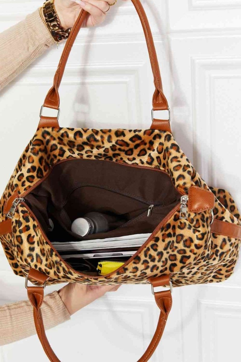Leopard Carryall Weekender Bag - TGC Boutique - Handbags