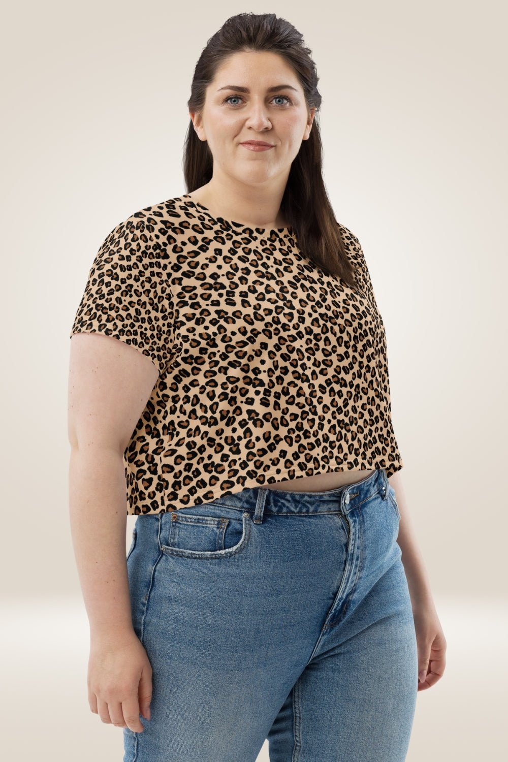 Leopard Print Crop Top T Shirt - TGC Boutique - Crop Top