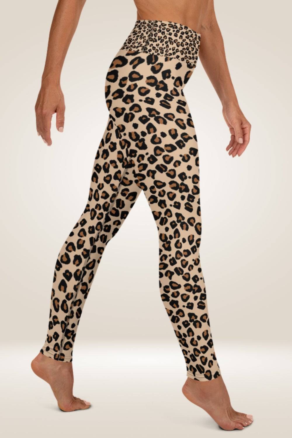 Leopard Print Yoga Leggings - TGC Boutique - Leggings
