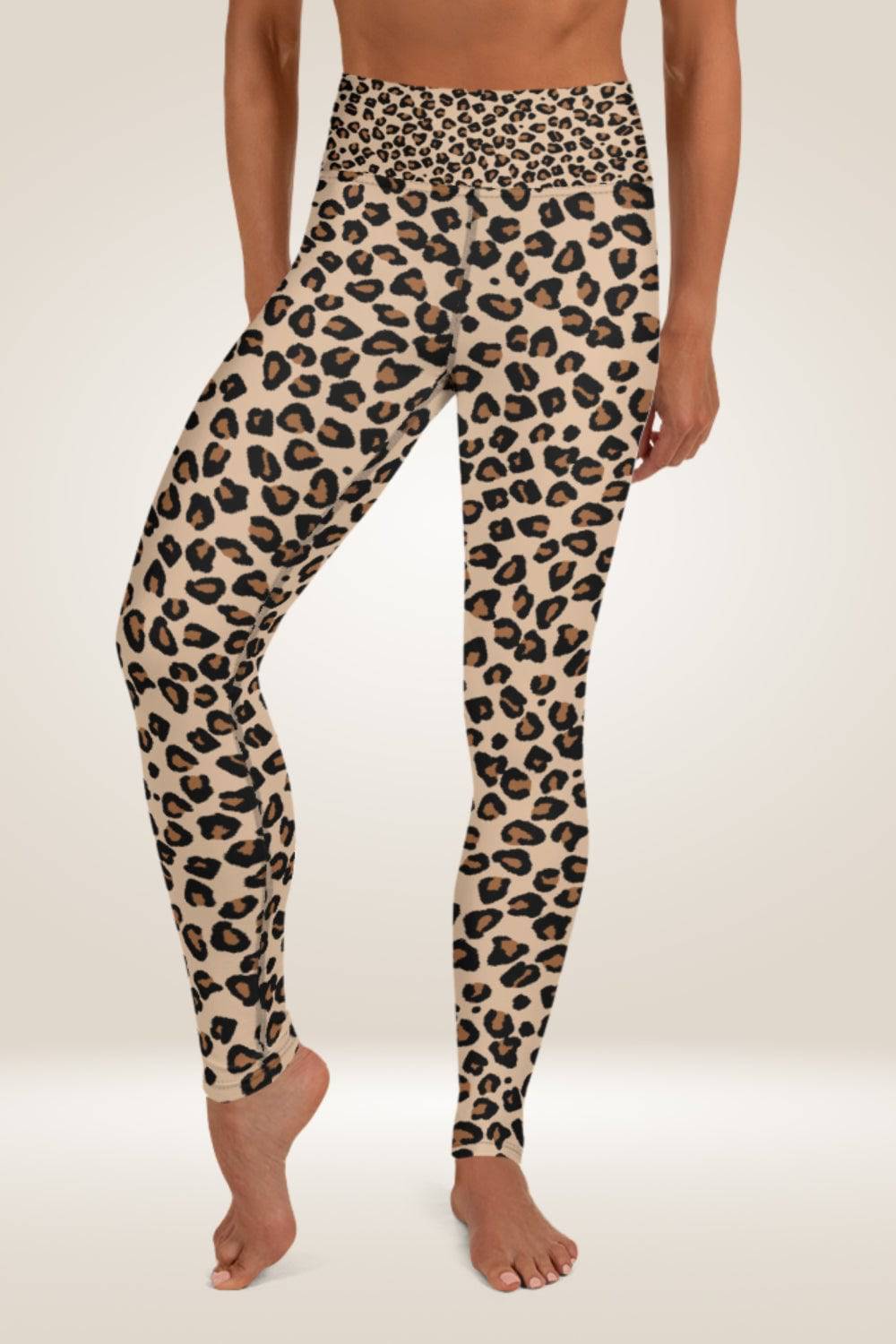 Leopard Print Yoga Leggings - TGC Boutique - Leggings