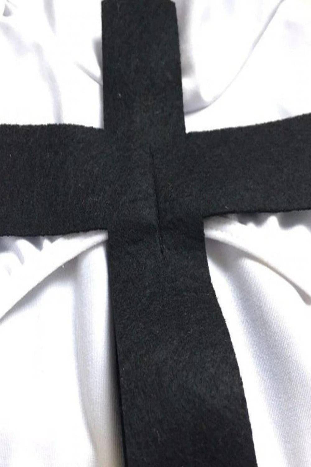 Make Him Confess Sexy Nun Cosplay Costume Dress - Black, S - 3XL - TGC Boutique - Nun Costume