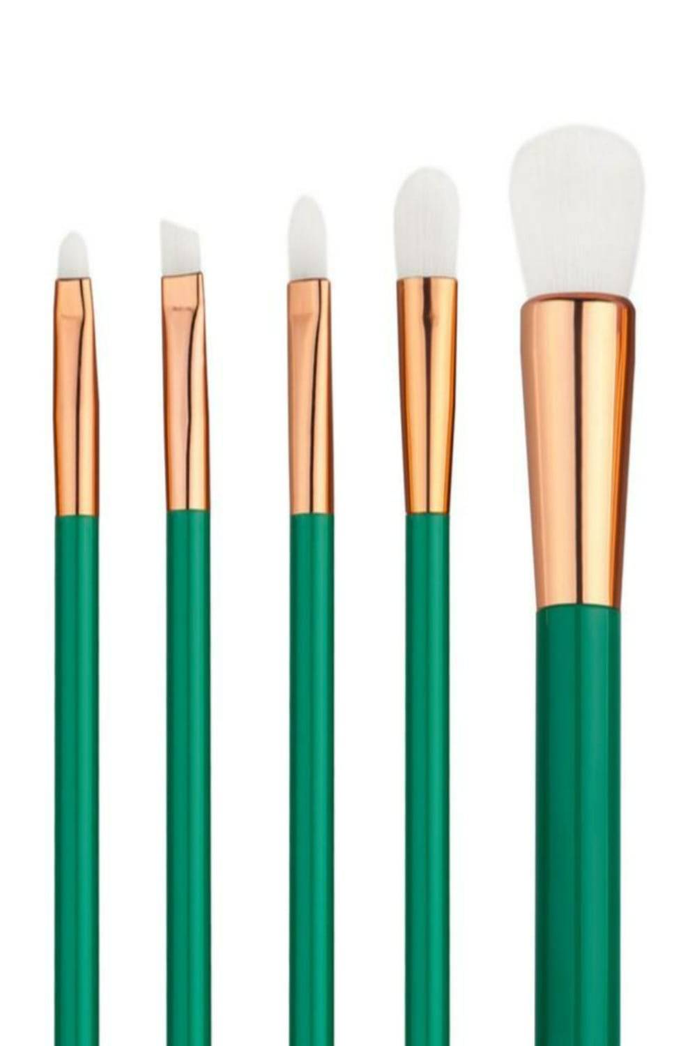 Makeup Brush Set in Purple and Green - 15 Pcs - TGC Boutique - Makeup Brush Set