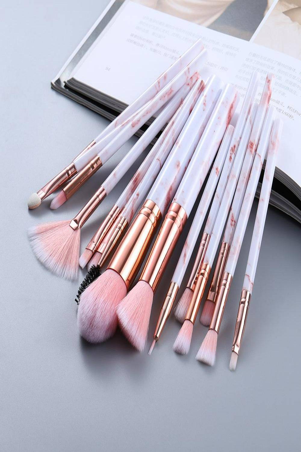Marble Deep Veins Makeup Blending Brush Set - TGC Boutique - Makeup Brushes