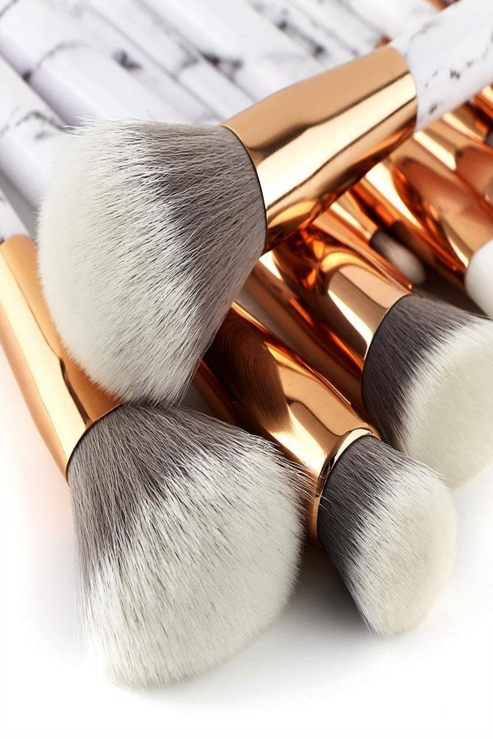 Marble Makeup Brush Sets - 11 Pack - TGC Boutique - Makeup Brush Set