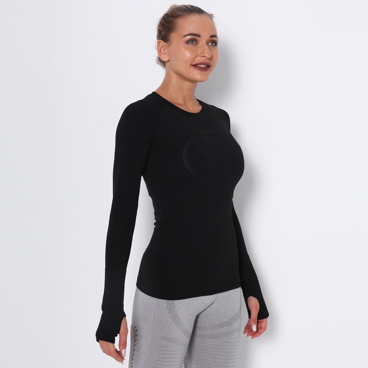 Moisture-Wicking Long Sleeve Performance Top - TGC Boutique - Active Top