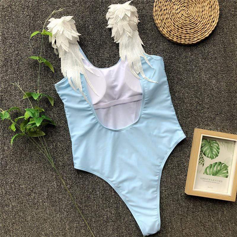 Mommy And Me Matching Swimsuits In Light Blue - TGC Boutique - Mom and Daughter Swimsuit