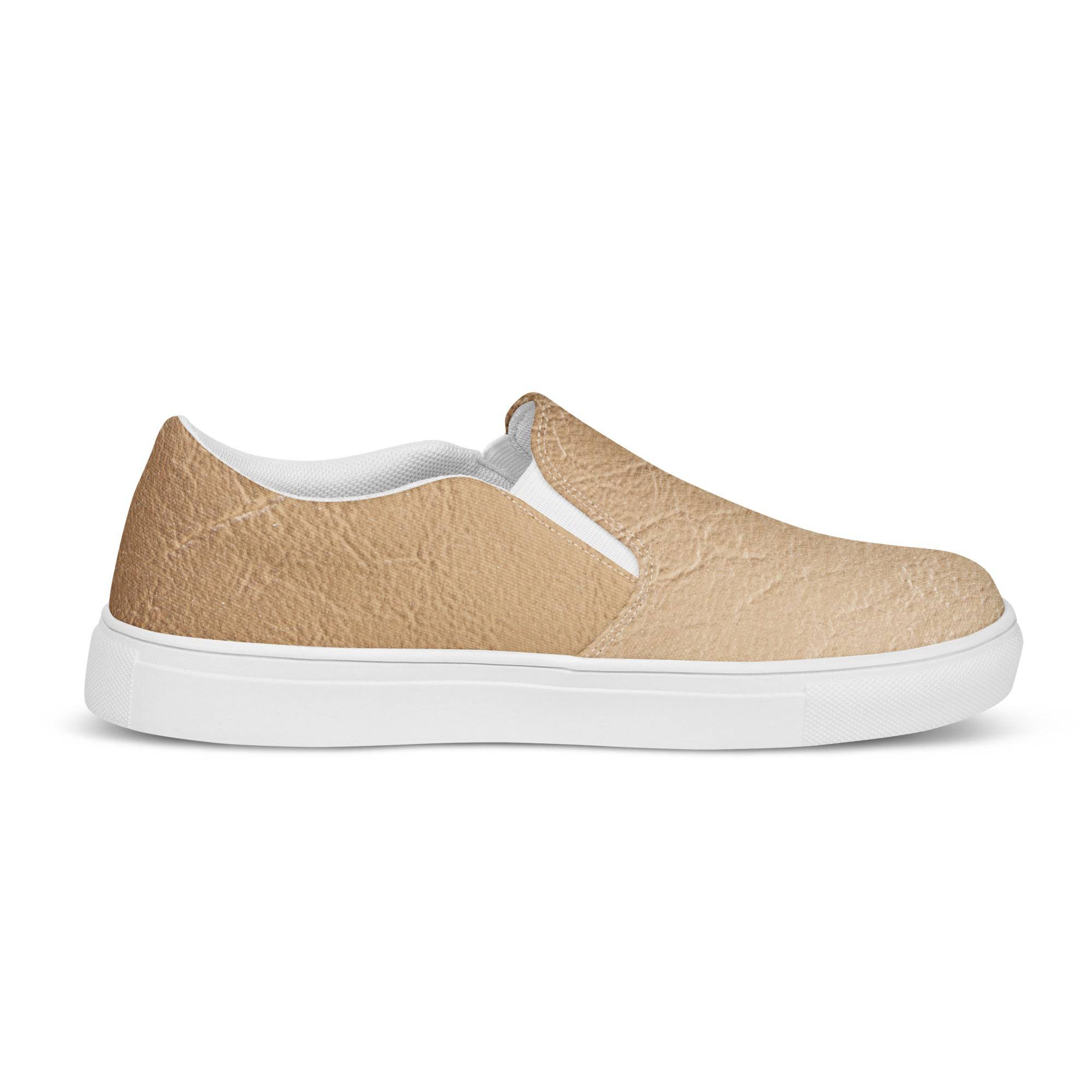 Nude Leather Print Slip On Canvas Shoes - TGC Boutique - Sneakers