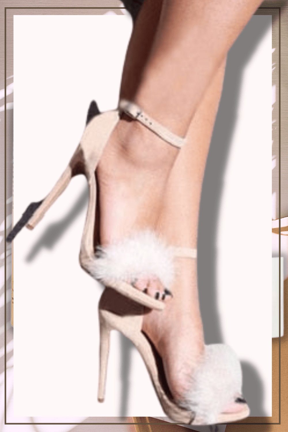 Fluffy heeled sandals - Black| H&M CN
