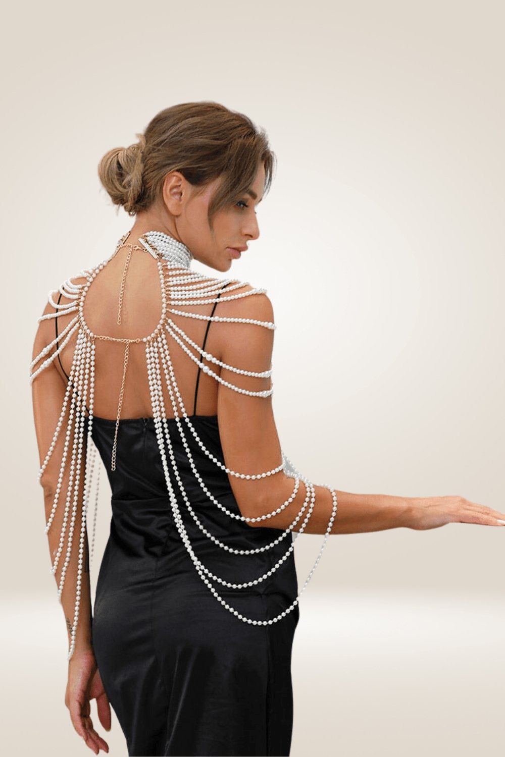 Pearl Body Chain Shawl Necklaces - TGC Boutique - Body Necklace
