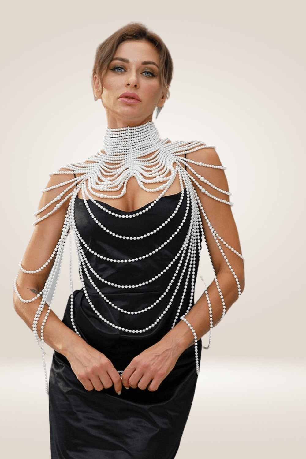 Pearl Body Chain Shawl Necklaces - TGC Boutique - Body Necklace