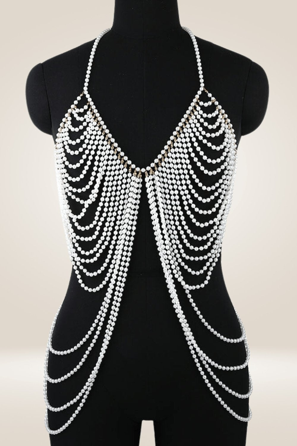 Pearl Strand Body Chain Long Necklaces - TGC Boutique - Body Necklace