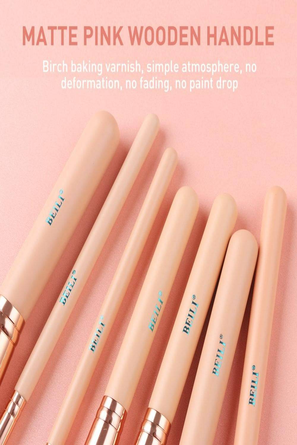 Pink Rose Gold Blending Makeup brush Set - 15 Pack - TGC Boutique - Makeup Brush Set