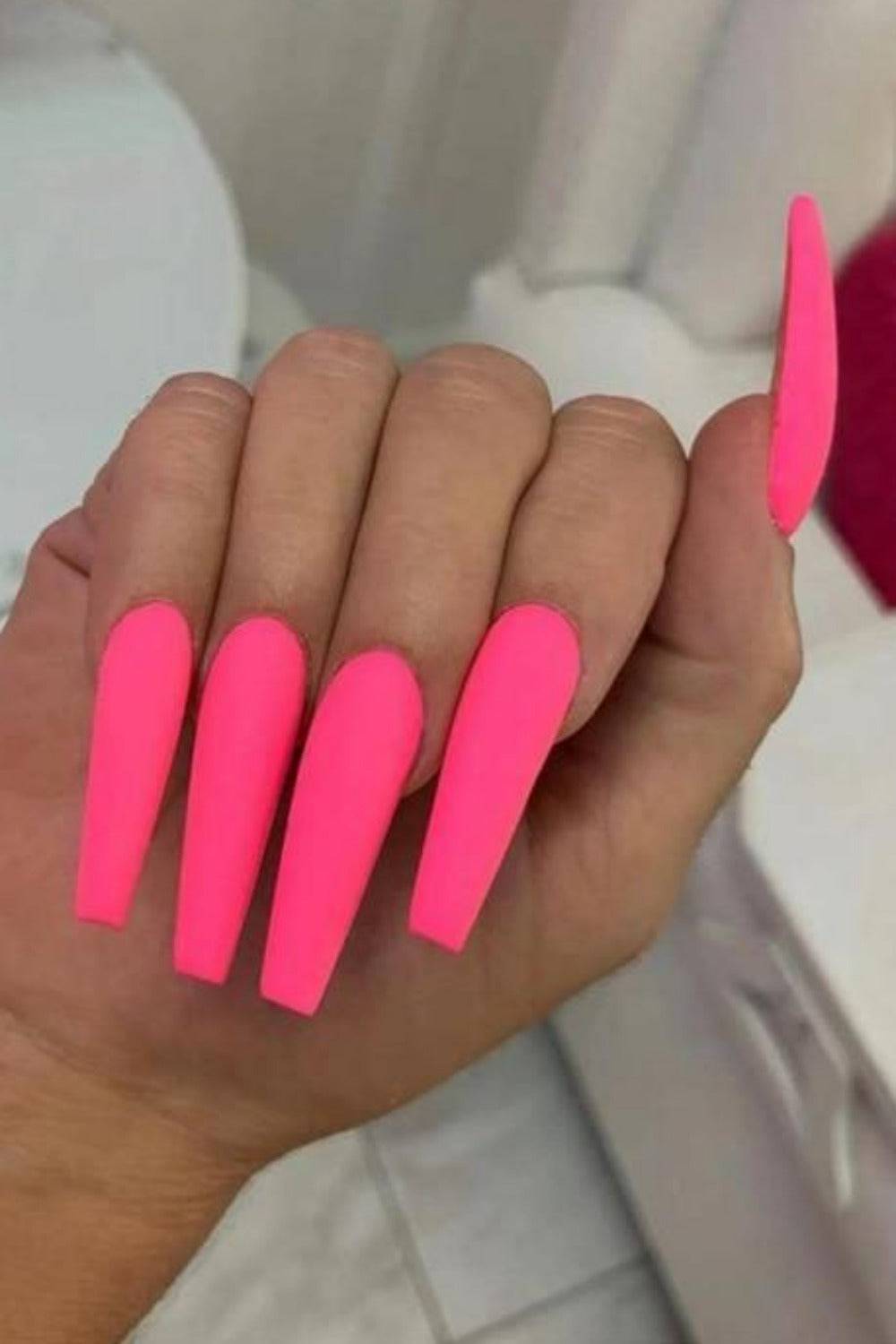 Press On Nails Glossy Gradient Coffin Nail Kit - TGC Boutique - Press On Nails