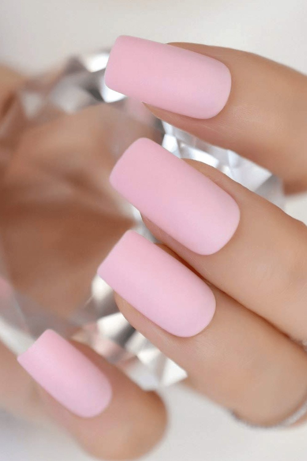 Press On Nails Square Matte Light Pink Nail Kit - TGC Boutique - Press On Nails