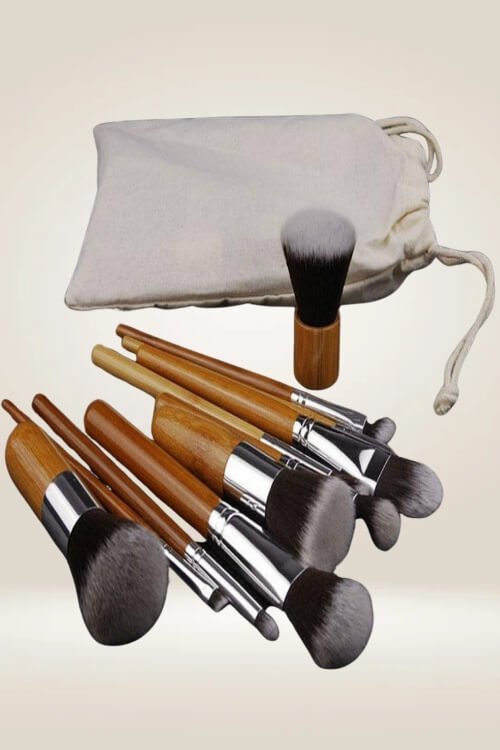 Professional Bamboo Makeup Brush Set - 11 PCS - TGC Boutique - Makeup Brush Set