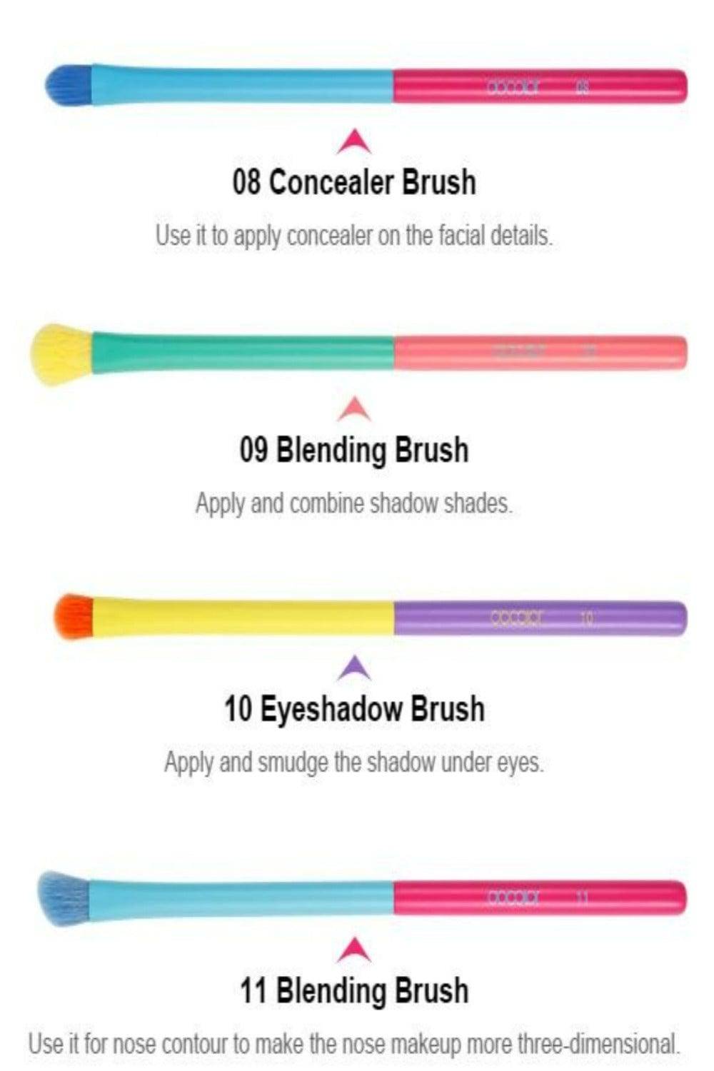Professional Powder Foundation Eyeshadow Makeup Brush set - 15 Pcs - TGC Boutique - Makeup Brush Set