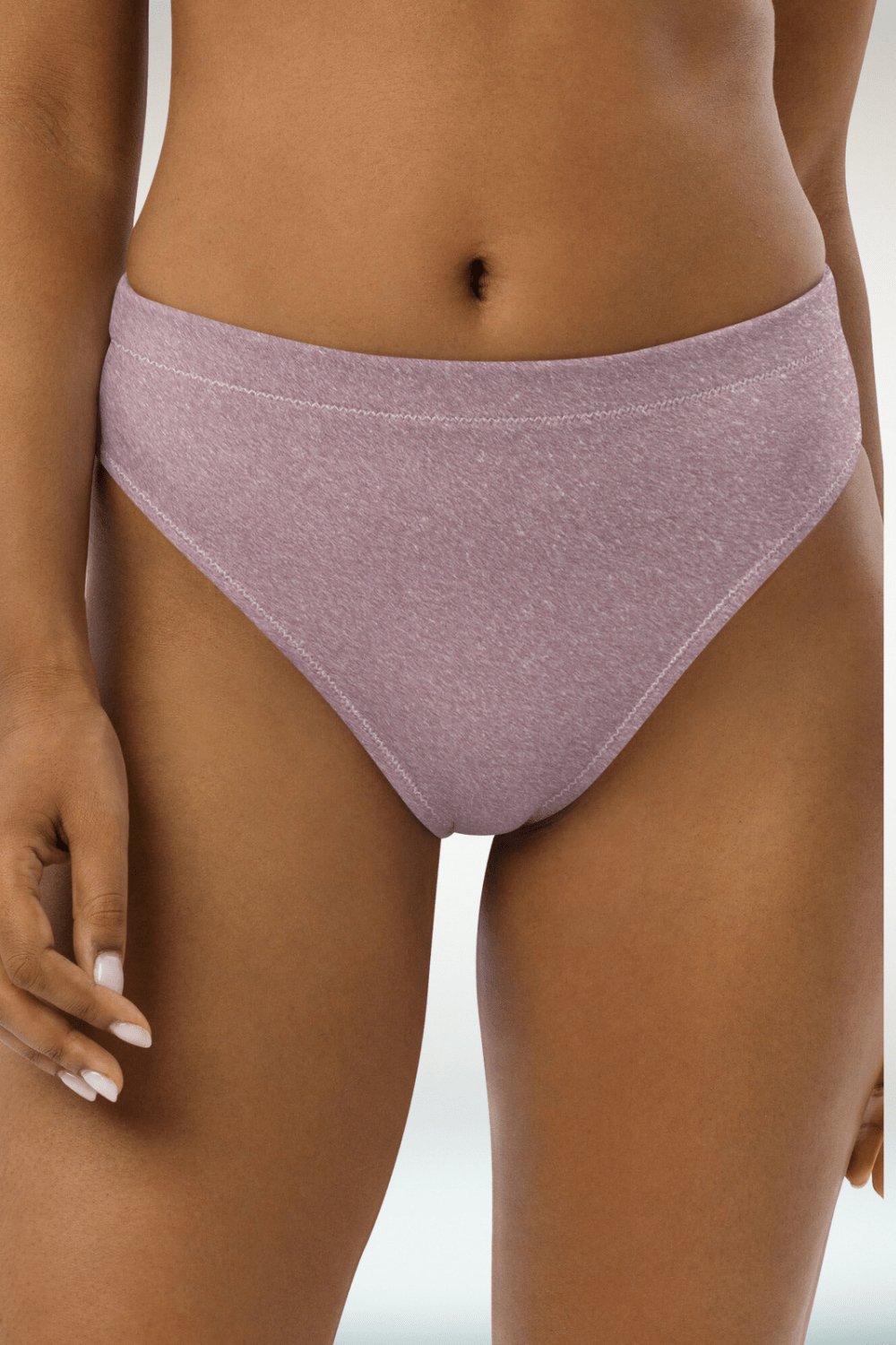 Purple Recycled High Waisted Bikini Bottom - TGC Boutique - Bikini Bottoms