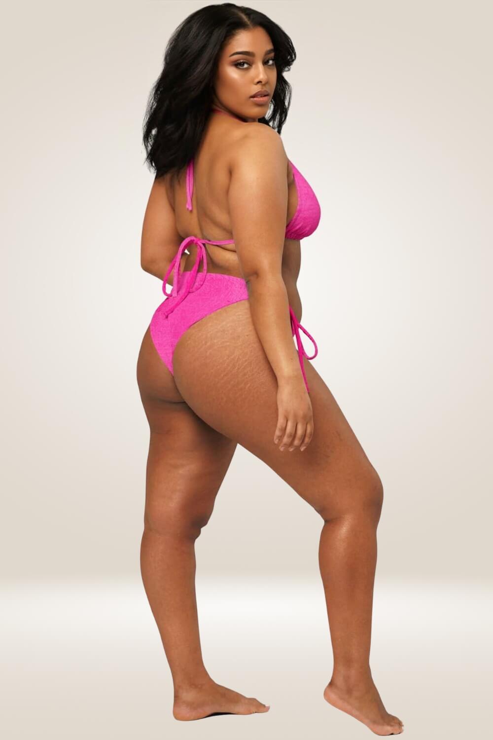 Recycled Hot Pink Plus Size Bikini - TGC Boutique - Bikini