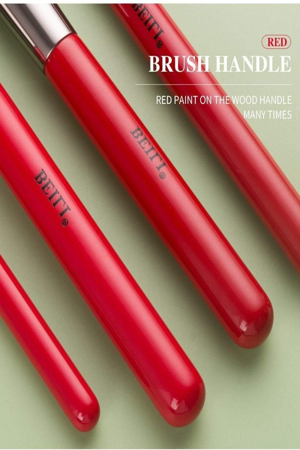 Red Professional Makeup Brush Set - TGC Boutique - Makeup Brush Set