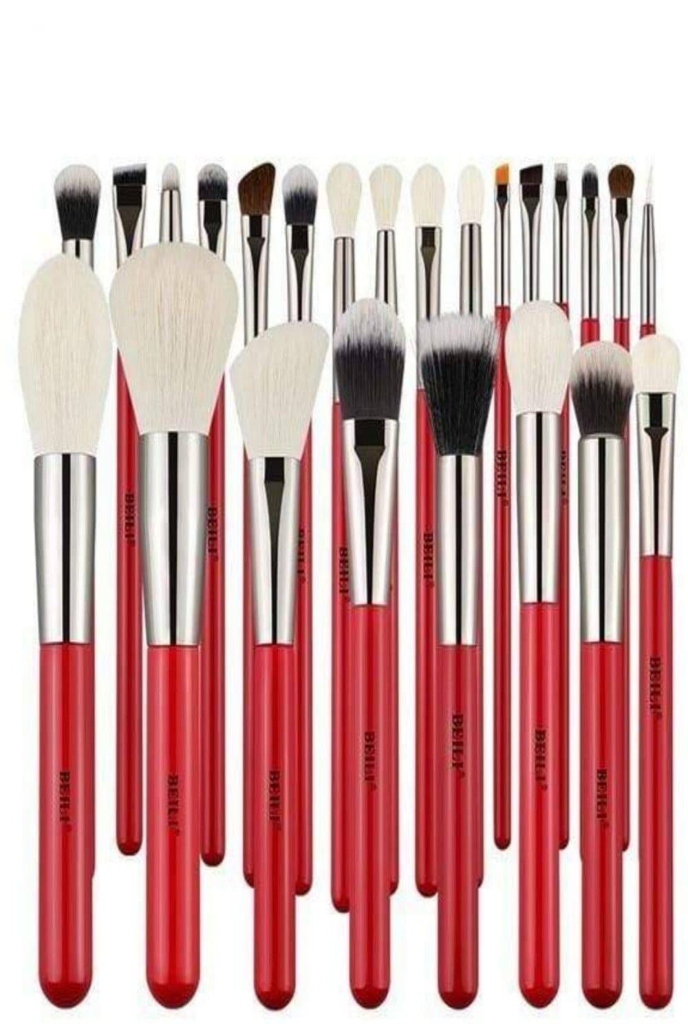 Red Professional Makeup Brush Set - TGC Boutique - Makeup Brush Set