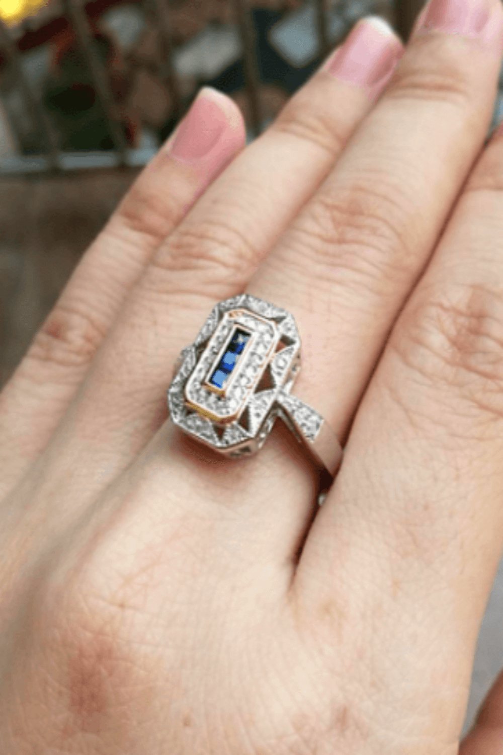 Sapphire Crush Sterling Silver Engagement Ring - TGC Boutique - rings