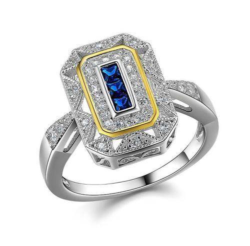 Sapphire Crush Sterling Silver Engagement Ring - TGC Boutique - rings