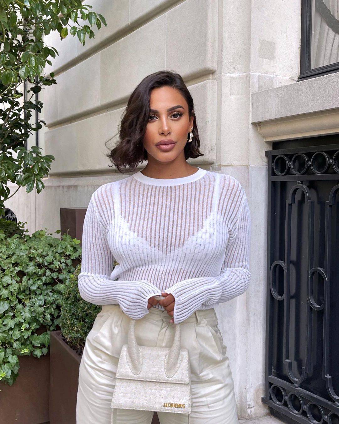 See Through Long Sleeve White Top - TGC Boutique - Top