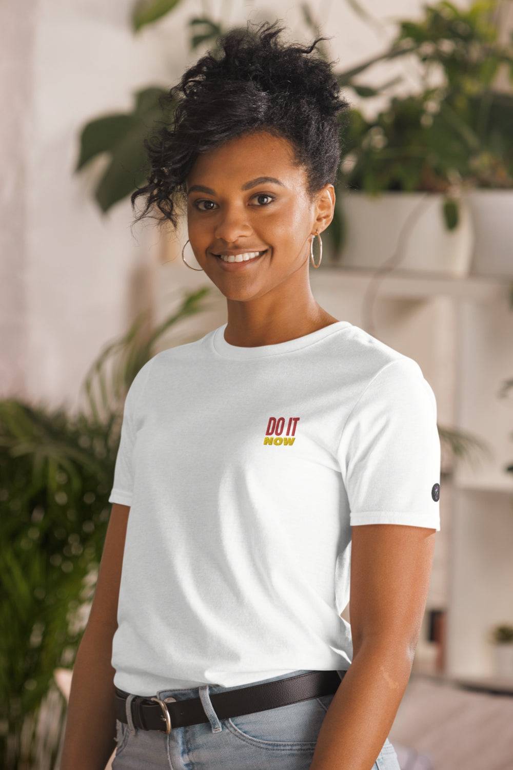 Short Sleeve "Do It Now" White T Shirt - TGC Boutique - T Shirt