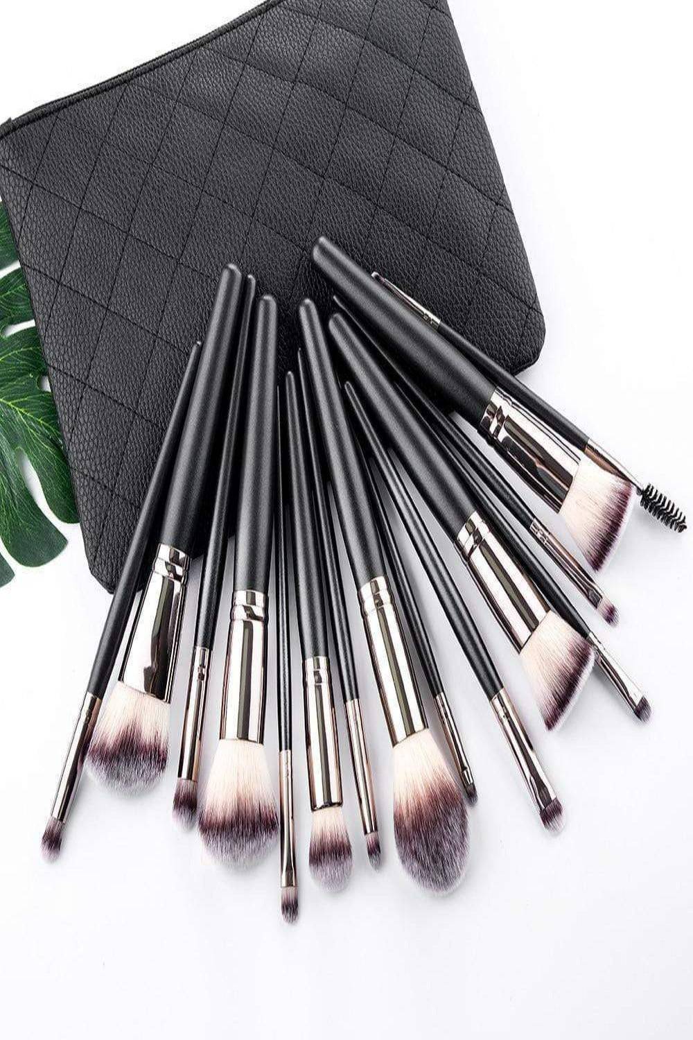 Soft Professional Makeup Brush Set With Bag - 10pcs Brushes - TGC Boutique - Makeup Brush Set