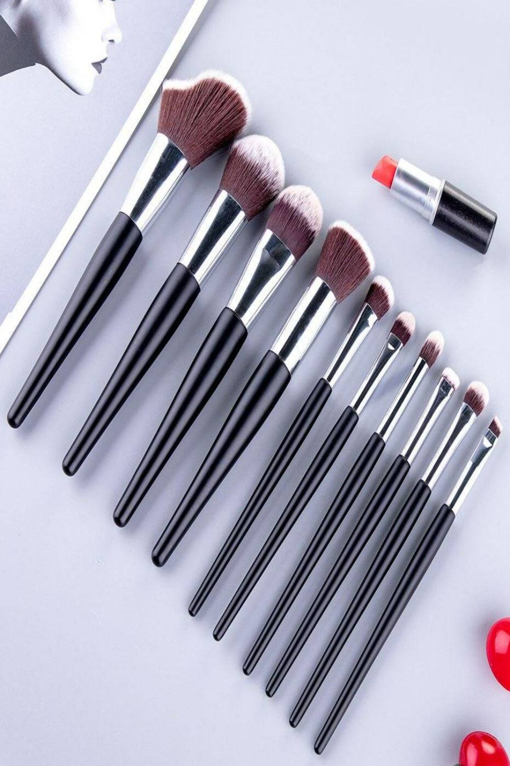 Soft Professional Makeup Brush Set With Bag - TGC Boutique - Makeup Brush Set