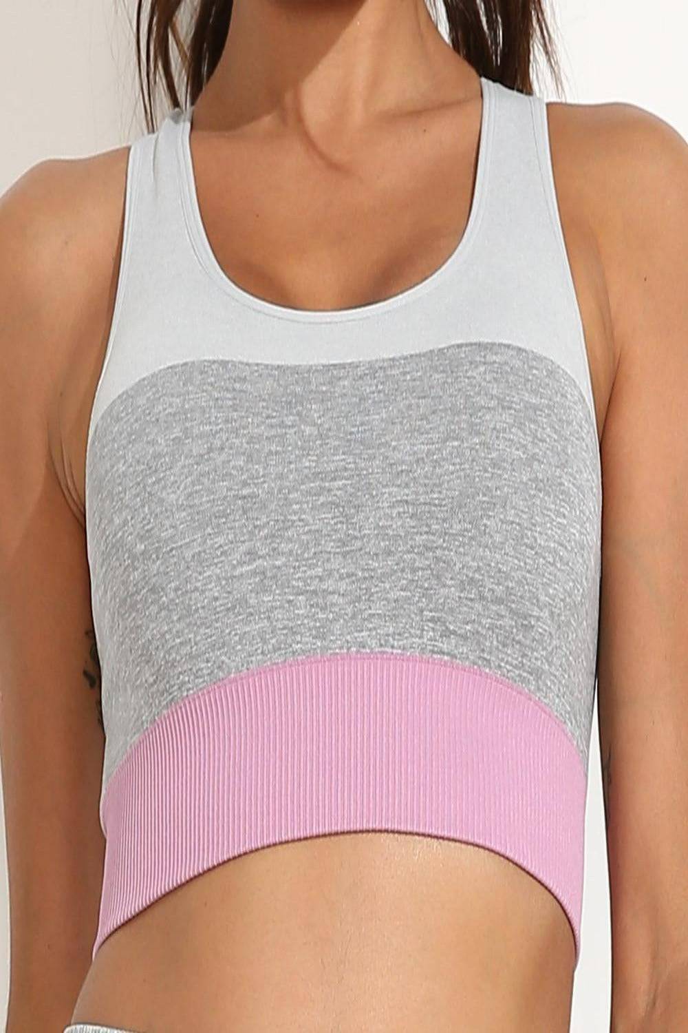 Squat Proof Patchwork Pink Workout Set - TGC Boutique - Activewear