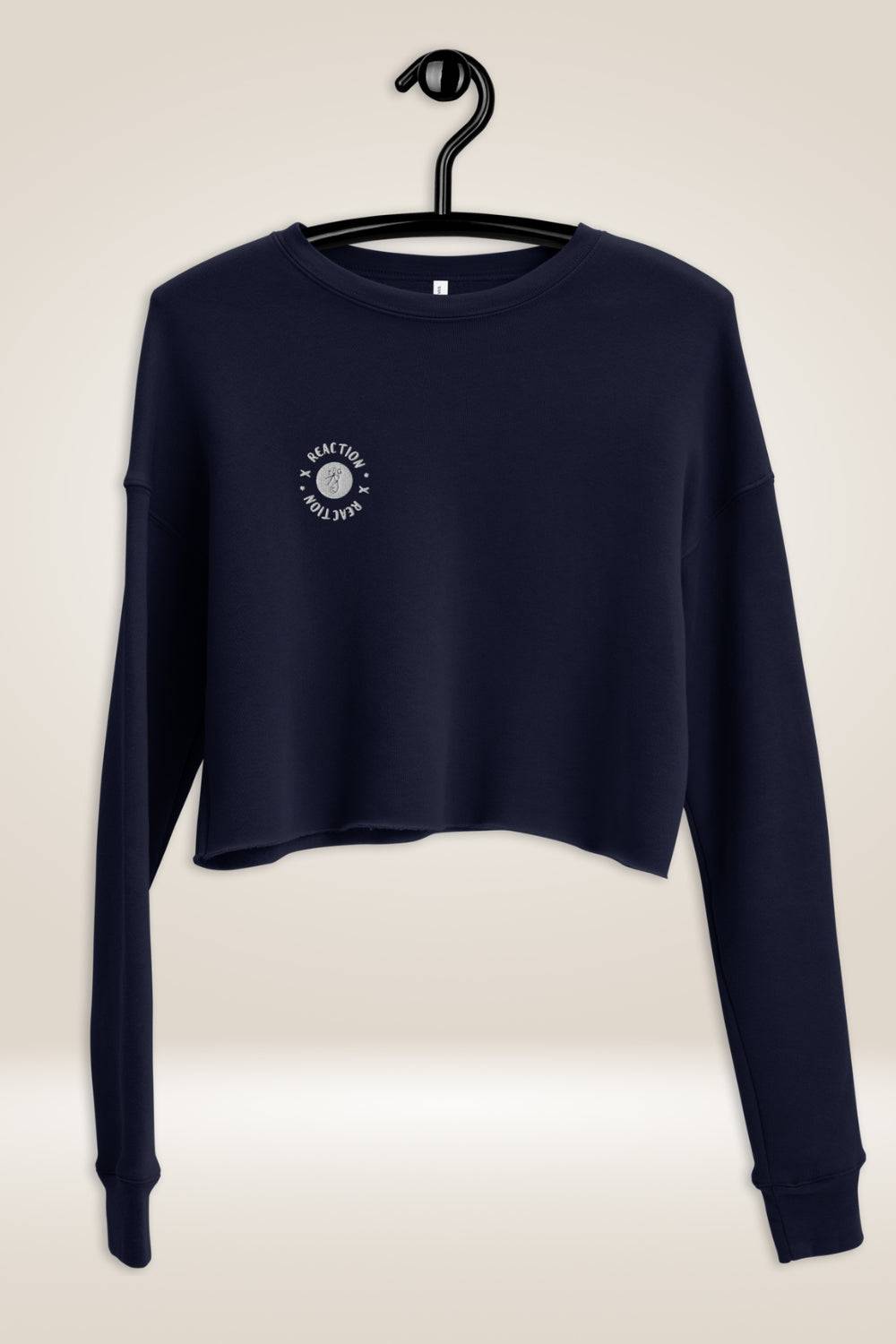 Blue cropped hot sale sweatshirt