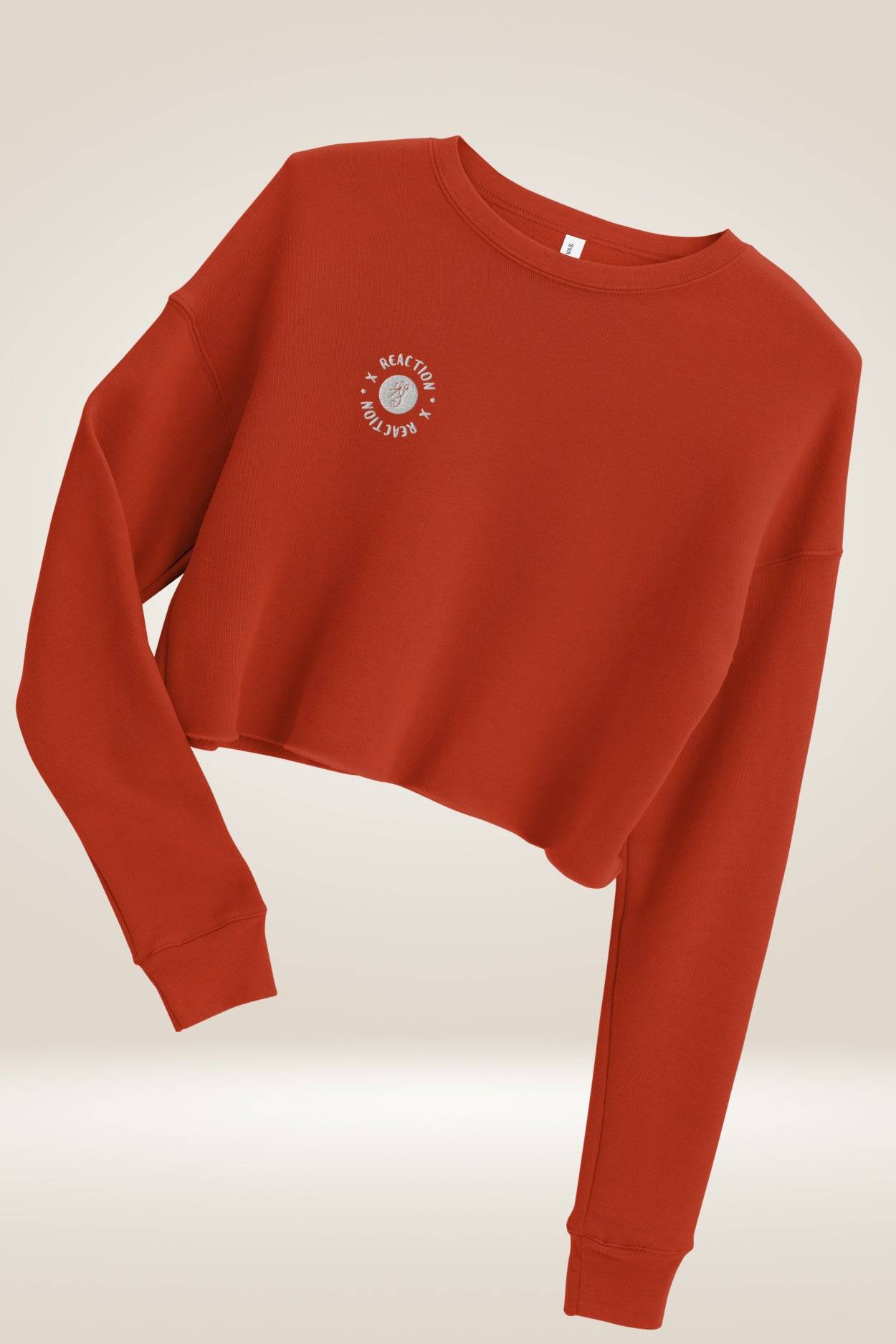 TGC X Reaction Orange Cropped Sweatshirt - TGC Boutique - Cropped Sweatshirt