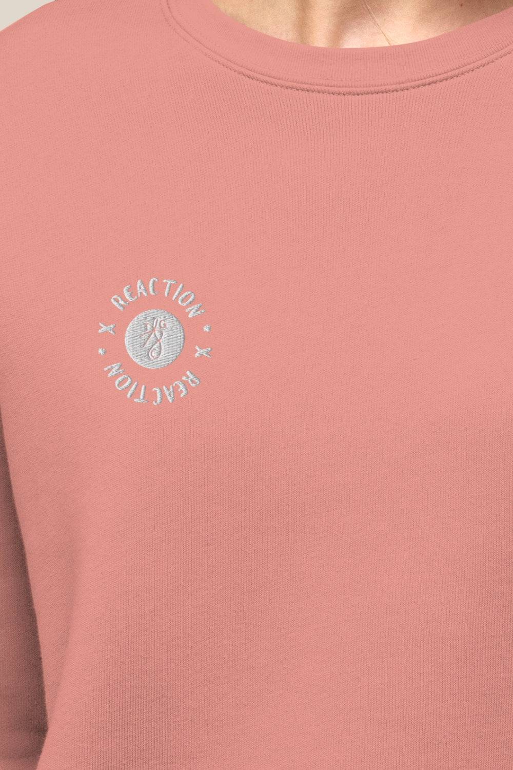 TGC X Reaction Pink Cropped Sweatshirt - TGC Boutique - Cropped Sweatshirt