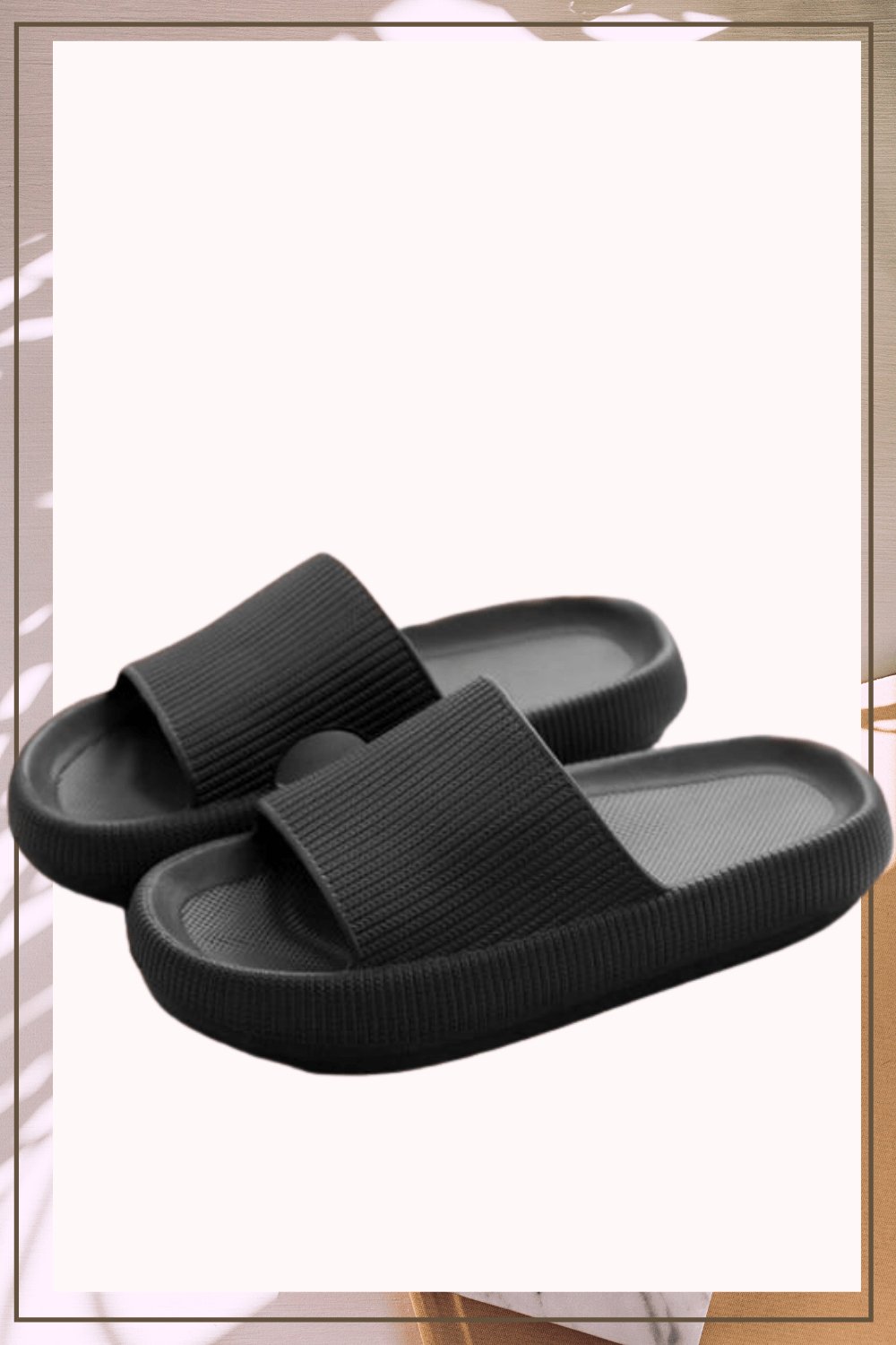 Thick Platform Comfy Rubber Slide Sandals - TGC Boutique - Slides