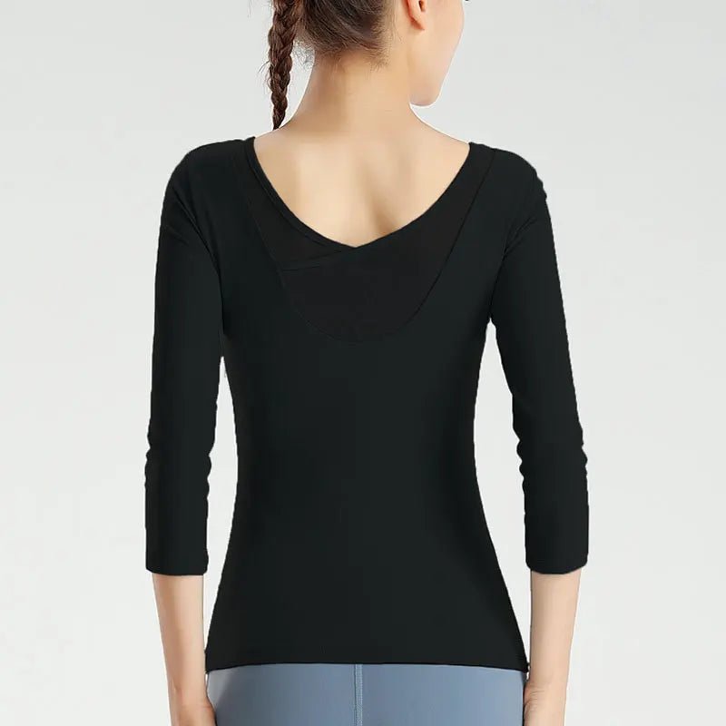 Tranquil Trio Mesh-Back Yoga Tops - TGC Boutique - Workout top