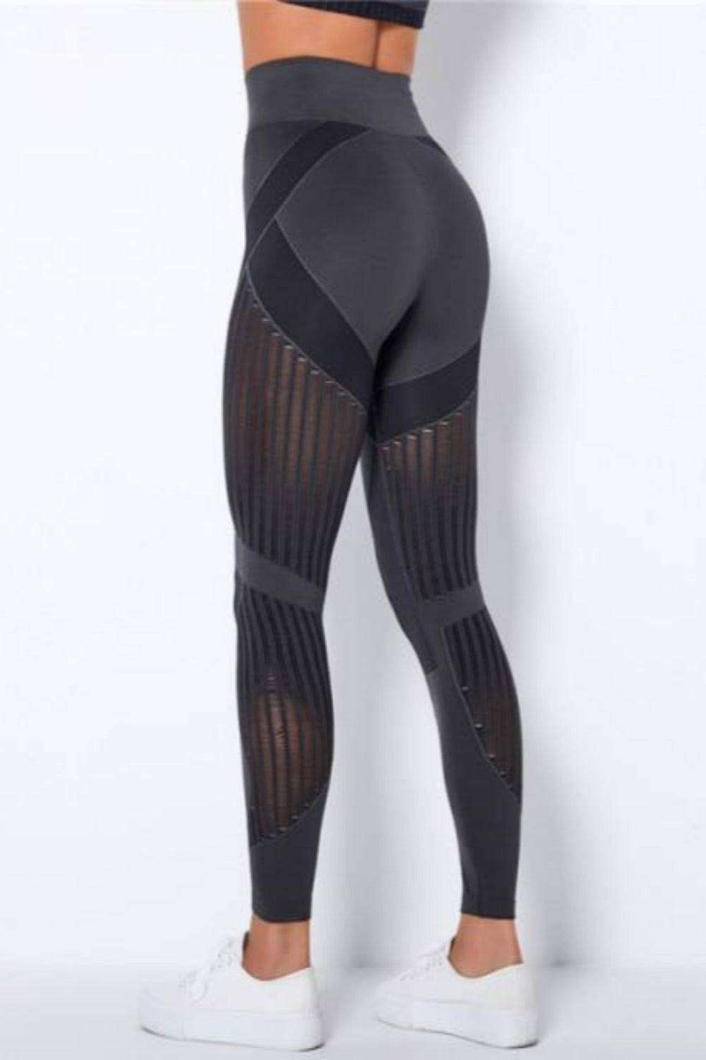 Tummy Control High Waist Seamless Sport Yoga Pants Leggings - Dark Gray - TGC Boutique - Yoga Leggings
